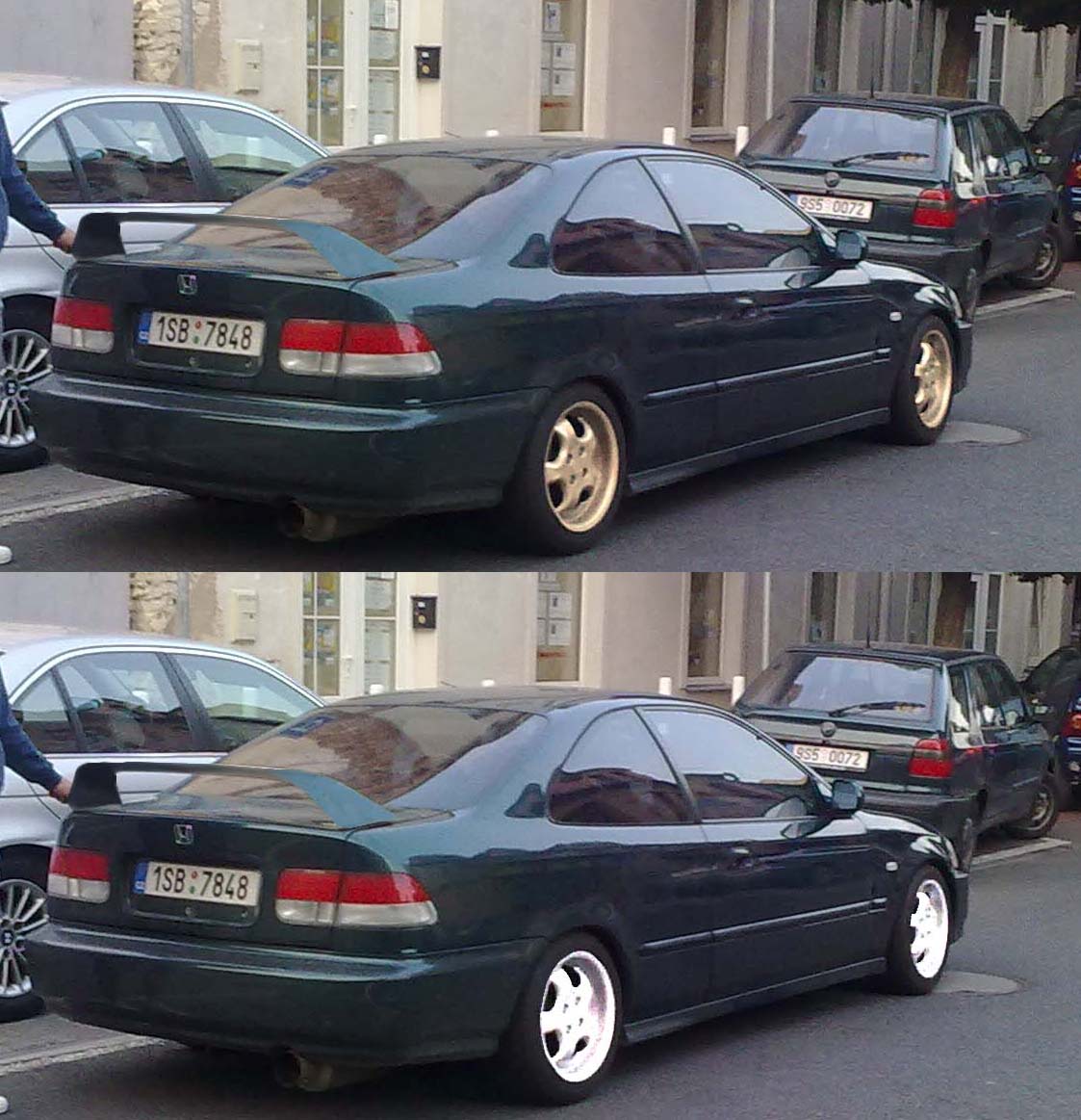 Kridlo + kola Photoshop prace