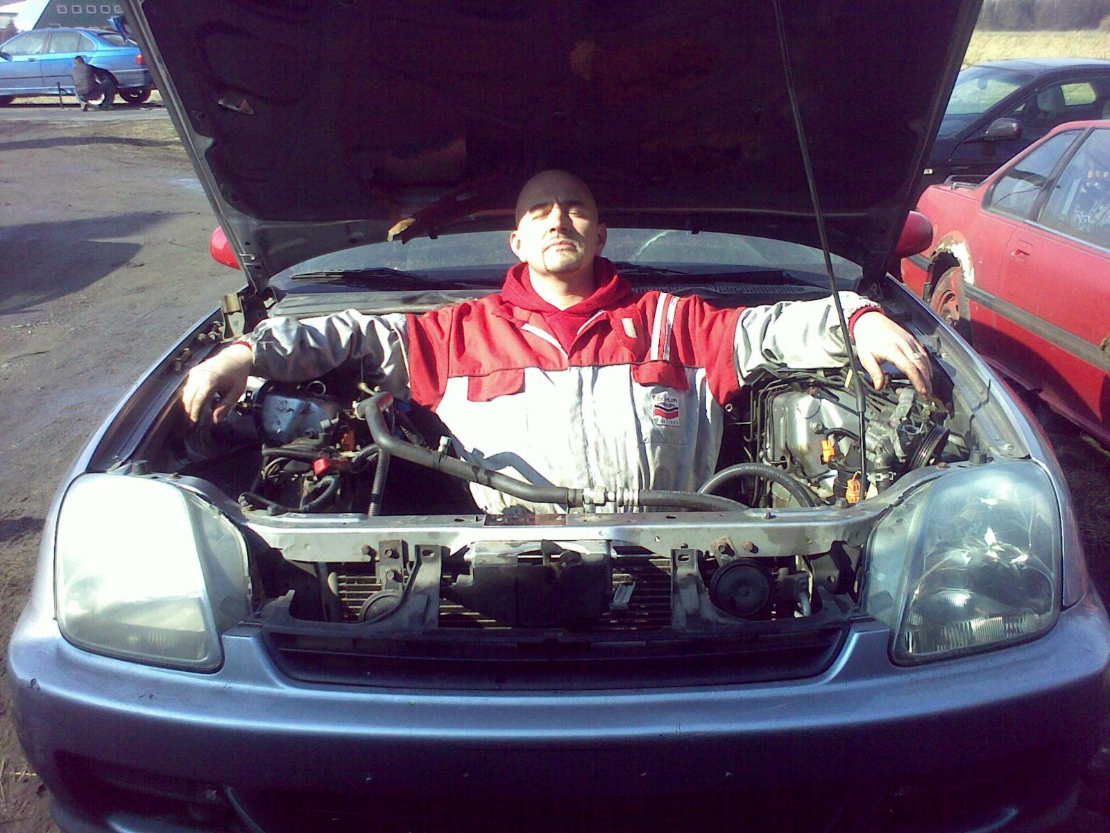 Pauzička při výměně motoru