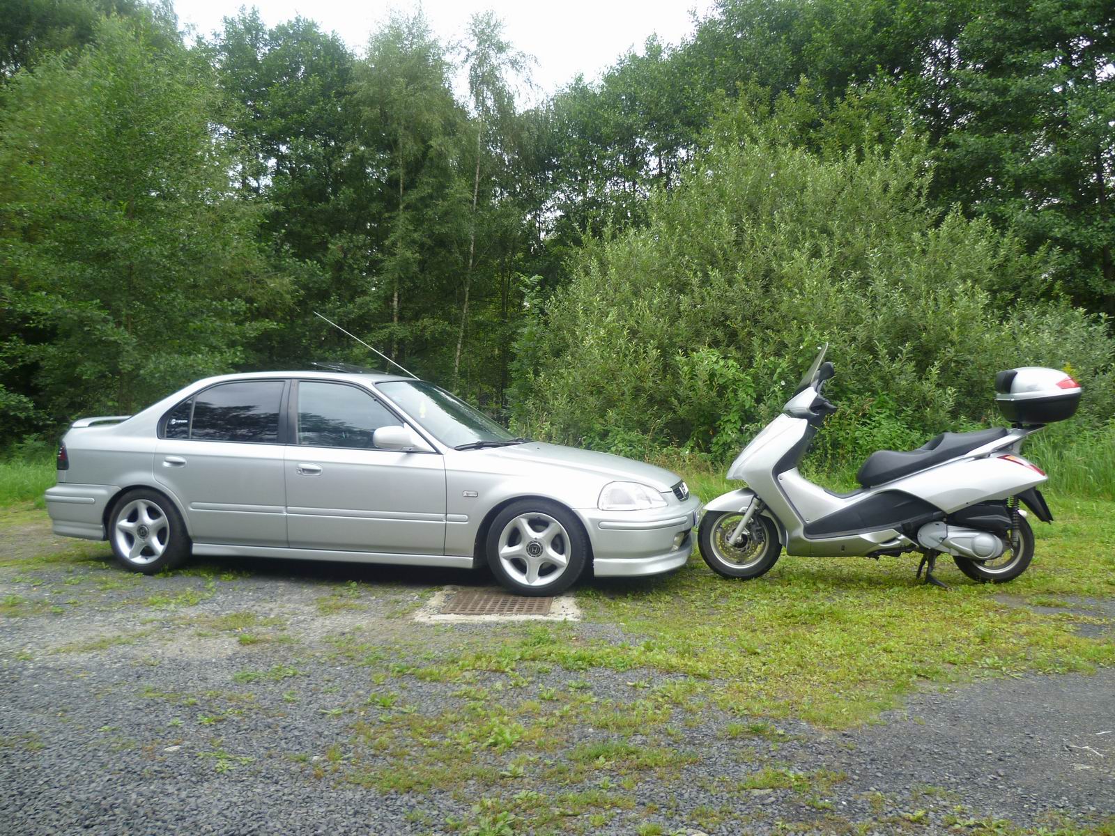 mé dvě milované Hondy