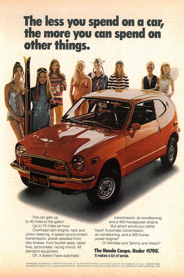 Honda ani dnes, ani včera, ale spíš hóóódně předevčírem :-)