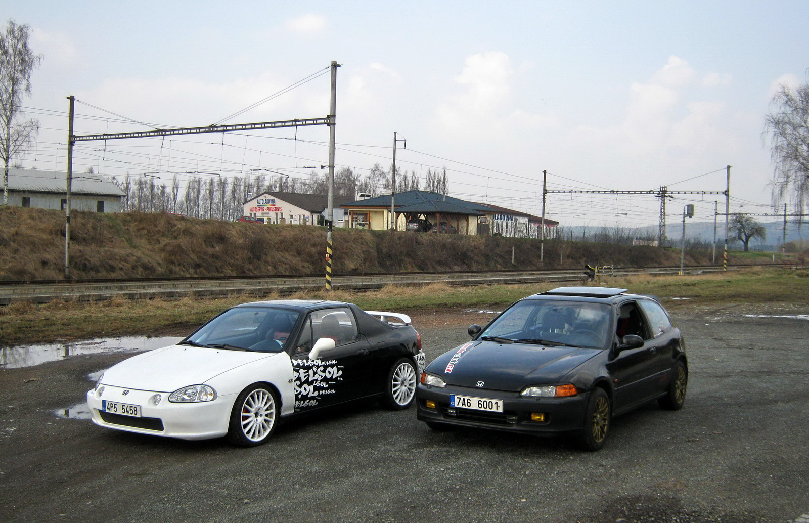 Hondy včera u Plzně ...