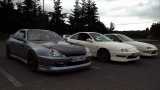 cca 700ps, skoda ze ve 3 autech :)